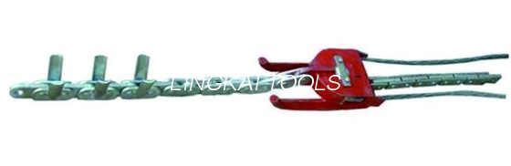 2 связанные доски проводников для протягивания линии на участке натягивания трансмиссии